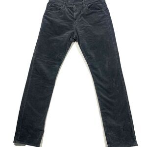 AG Adriano Goldschmied Mens Pants 34 x 34 Black Corduroy